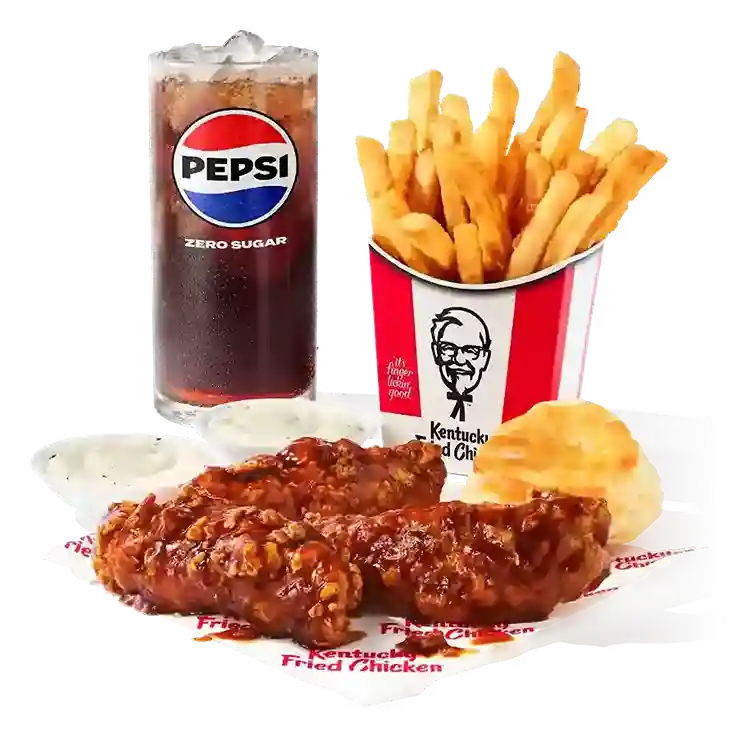 KFC Original Honey BBQ 3 pc tenders combo