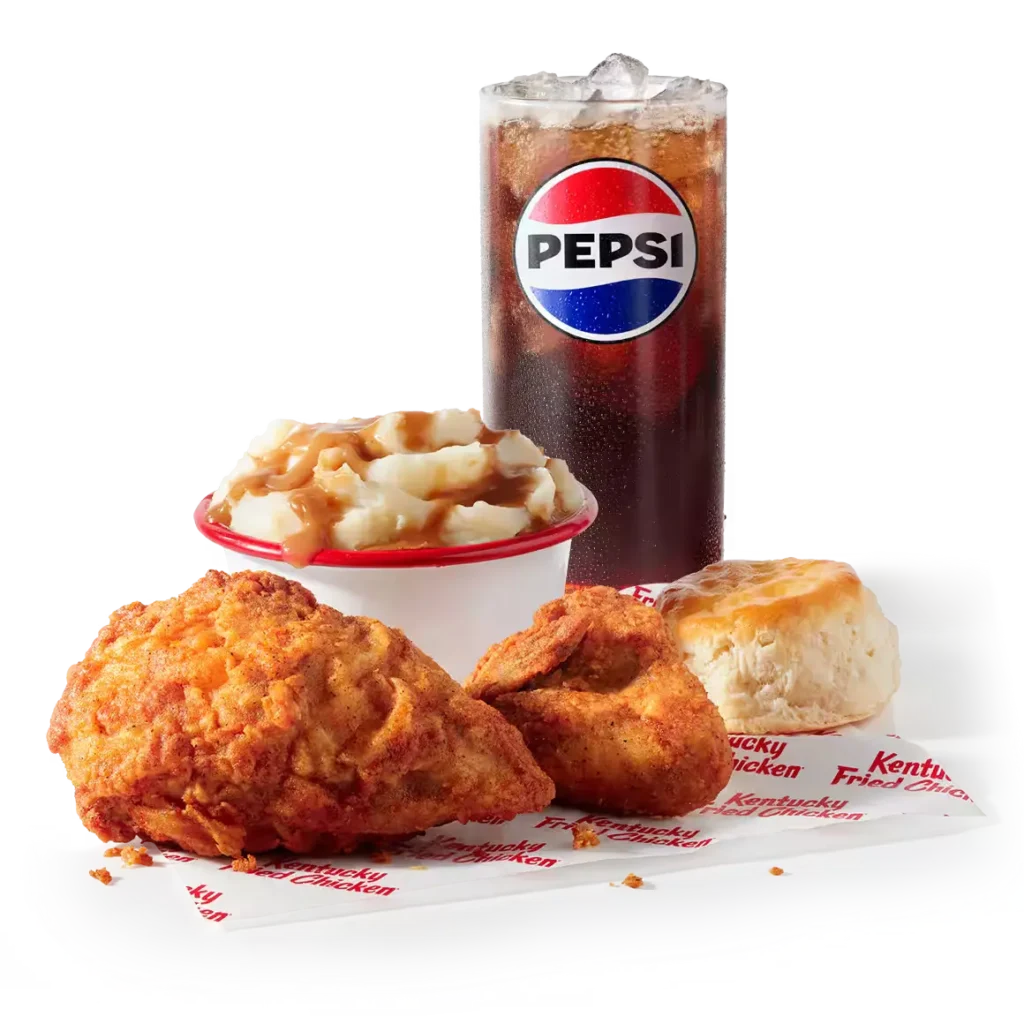 kfc 2 pc chicken combo