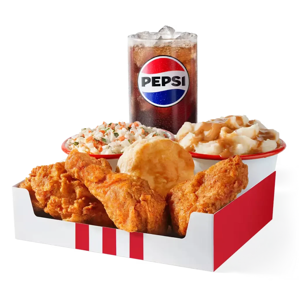 kfc 3 pc chicken big box meal