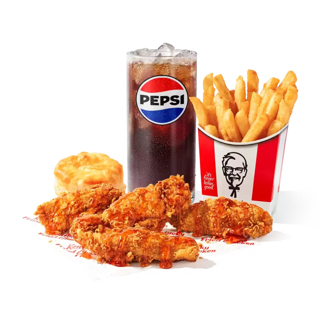 kfc 4-c mike's hot honey tenders combo