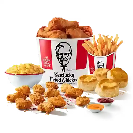 kfc 6 pc chicken 12 pc nuggets family meal