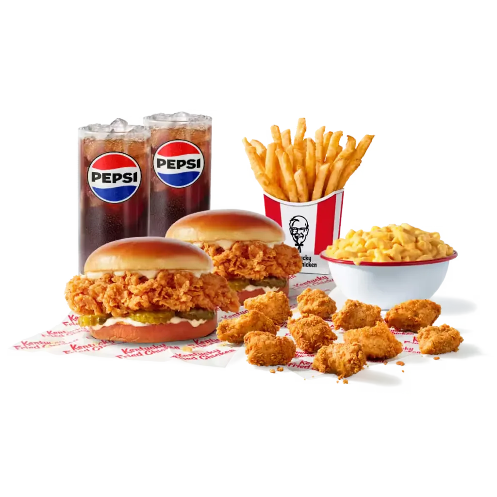 kfc meal for 2 combo with 10 pc nuggets