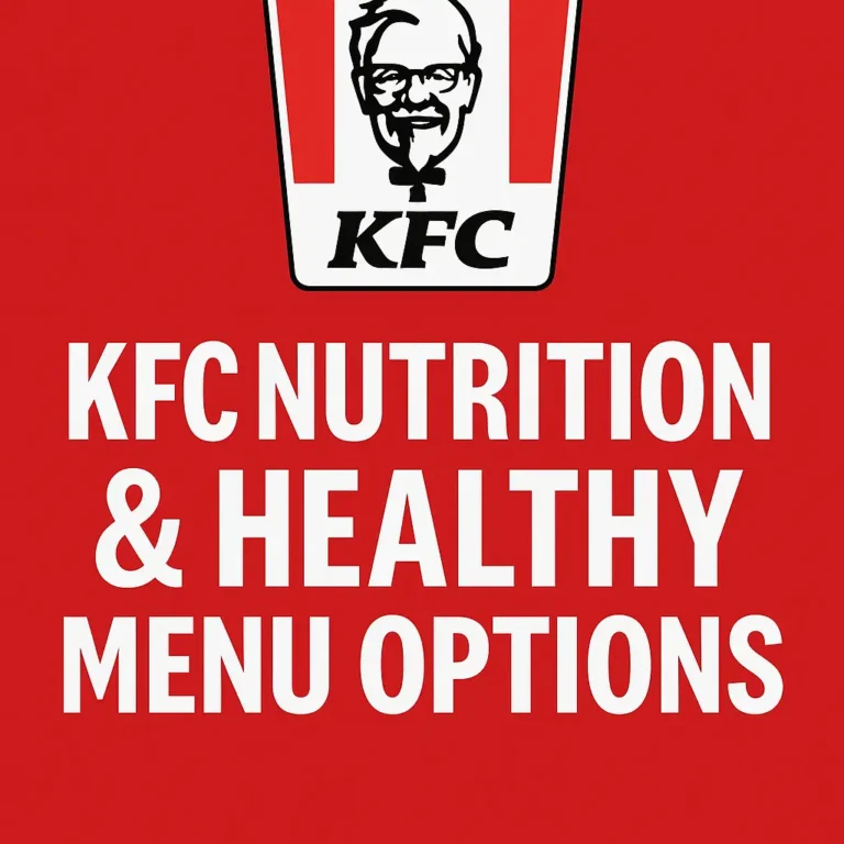 kfc healthy menu nutrition and menu options