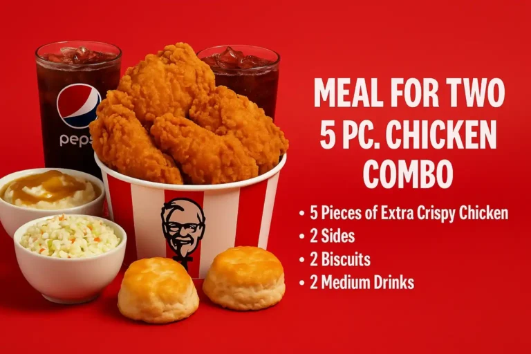 meal for 2 5 pcs chicken combo