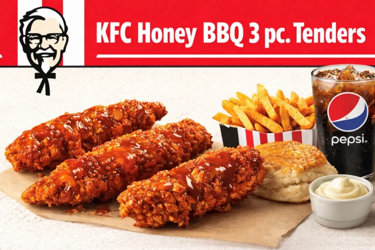 KFC Honey BBQ 3 pc. Tenders combo price