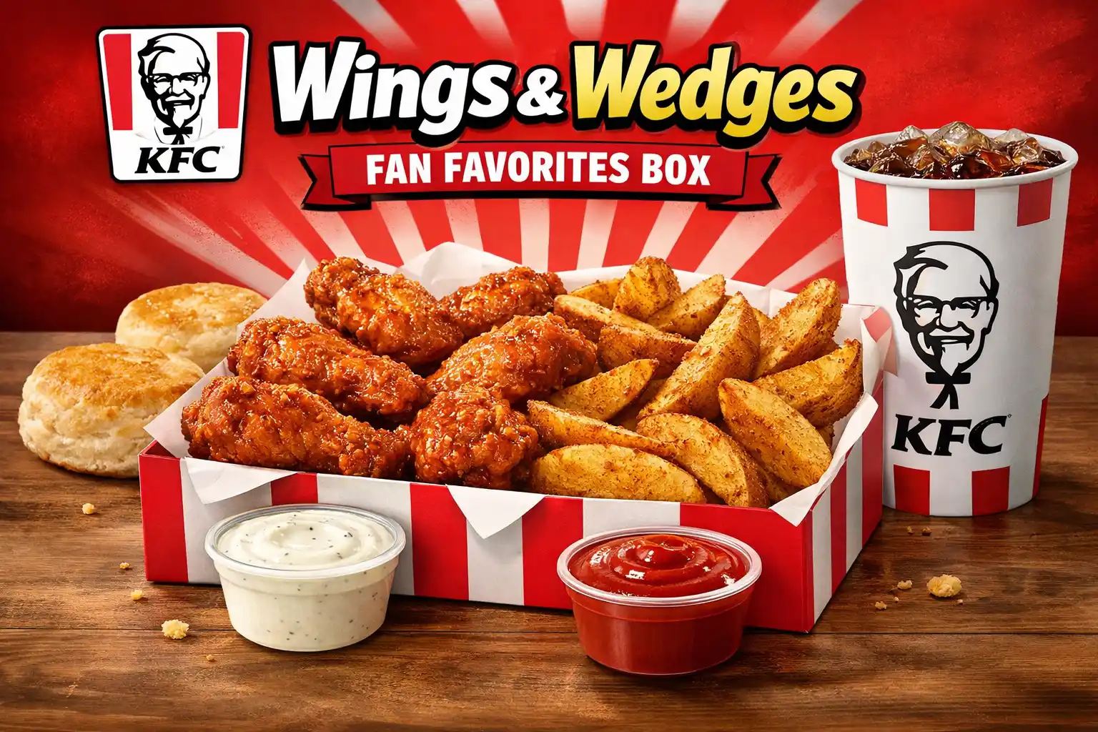 kfc wings and wedges fan favorite box
